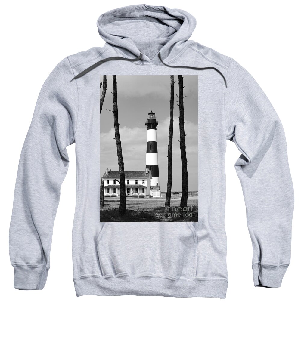 Bodie Island Sweatshirt featuring the photograph Bodie Island Lighthouse in the Outer Banks by William Kuta