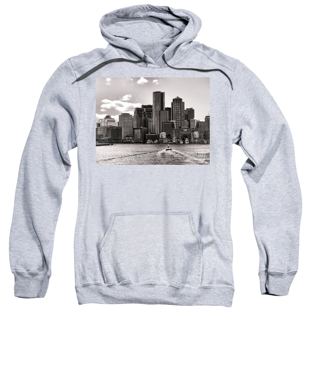 Boston Sweatshirt featuring the photograph Boston by Olivier Le Queinec
