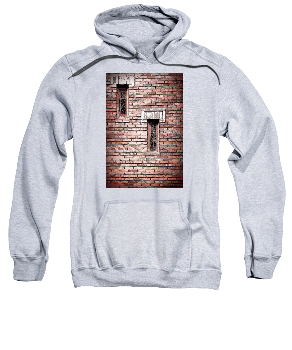 Church Sweatshirt featuring the photograph Brick Work by Melanie Lankford Photography