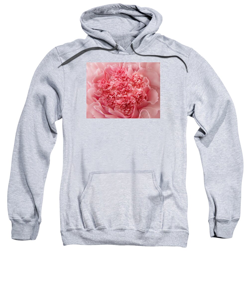 Pink Carnations Sweatshirt featuring the photograph Carnations by Marina Kojukhova