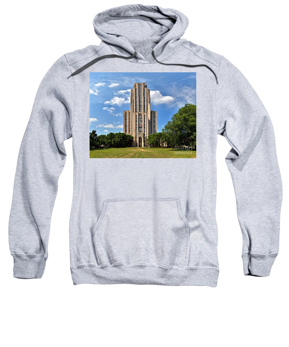 Cathedral Of Learning Sweatshirt featuring the photograph Cathedral Of Learning Pittsburgh PA by Adam Jewell