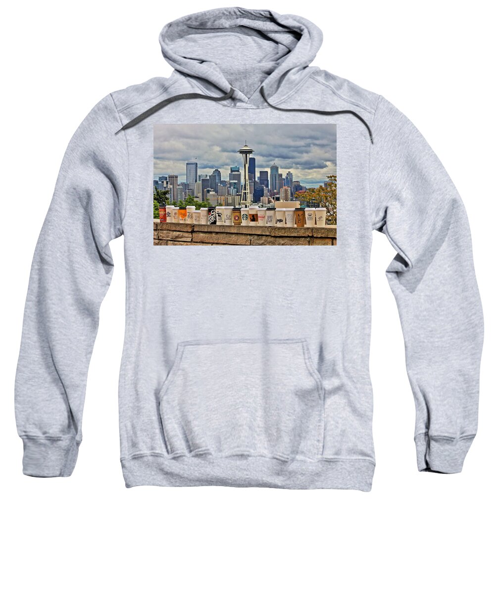 Seattle Sweatshirt featuring the photograph Choose Your Brew by Benjamin Yeager