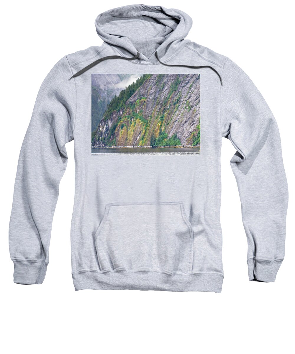 Landscape Sweatshirt featuring the photograph Colors of Alaska - Misty Fjords by Natalie Rotman Cote