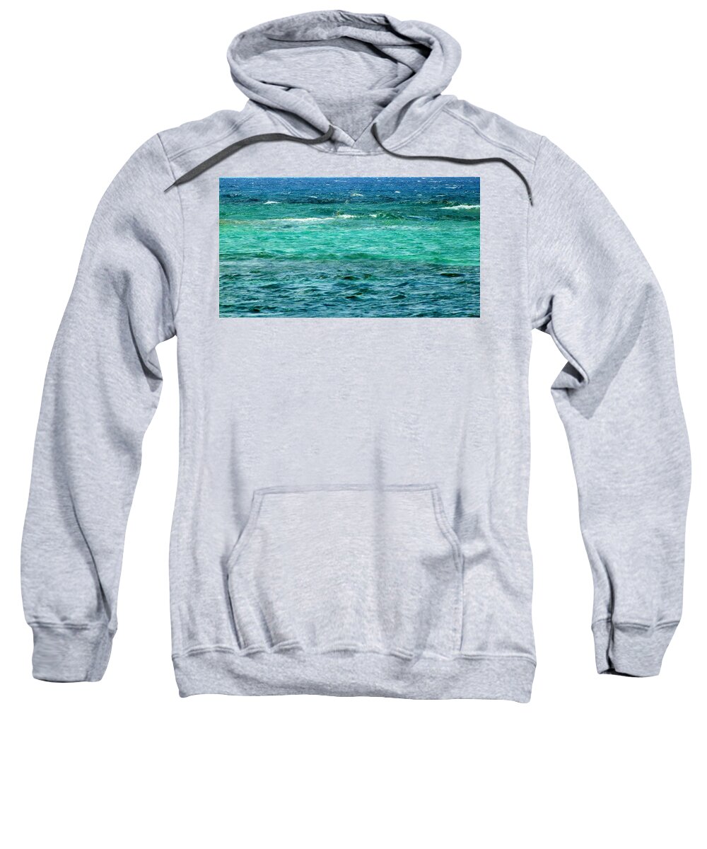 Color Sweatshirt featuring the photograph Colors of the Sea by Amar Sheow