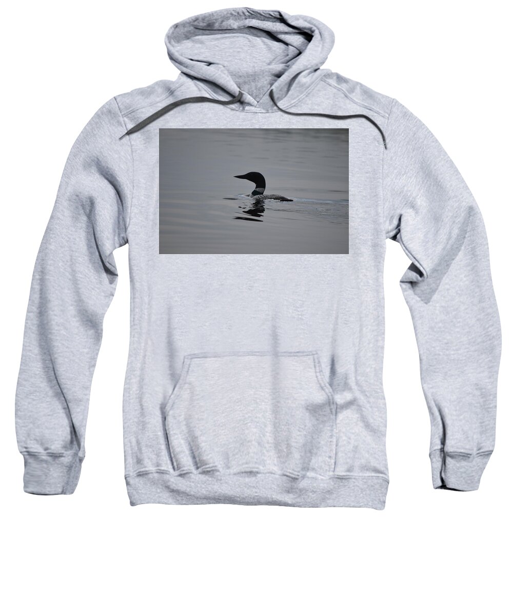 Common Loon Sweatshirt featuring the photograph Common Loon by James Petersen
