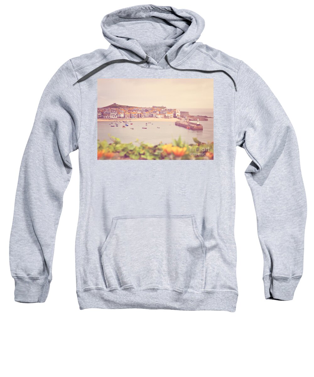 Harbour Sweatshirt featuring the photograph Cornish Harbour by Lyn Randle
