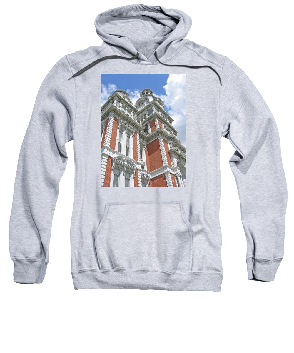 Courthouse Sweatshirt featuring the photograph County Courthouse by Ann Horn