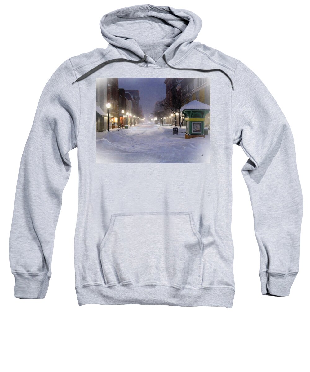 Maryland Sweatshirt featuring the painting Cumberland Winter by Dean Wittle