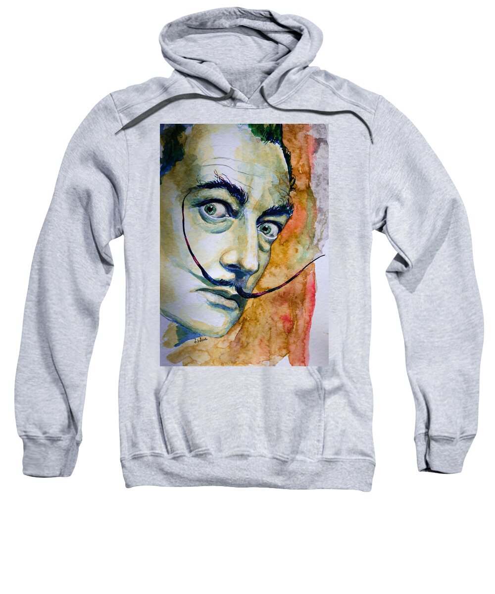 Dali Sweatshirt featuring the painting Dali by Laur Iduc