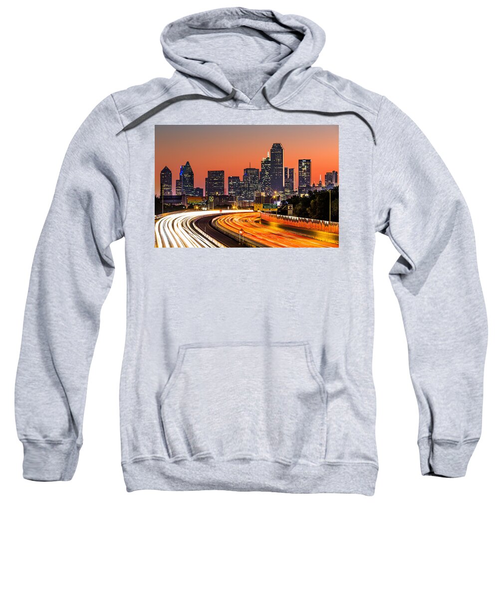 America Sweatshirt featuring the photograph Dallas Sunrise by Mihai Andritoiu