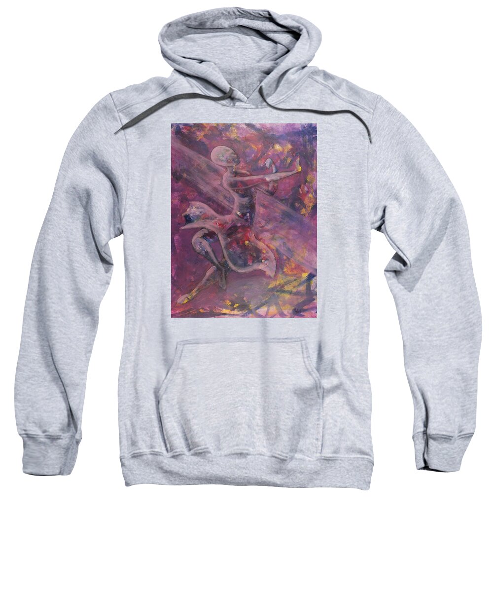 Dancer Sweatshirt featuring the painting Dancer by Jack Malloch