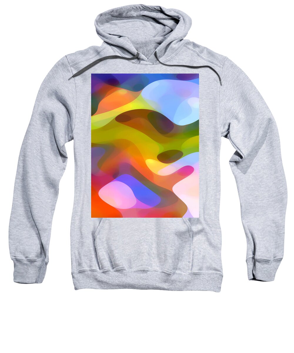 Abstract Art Sweatshirt featuring the painting Dappled Light 5 by Amy Vangsgard