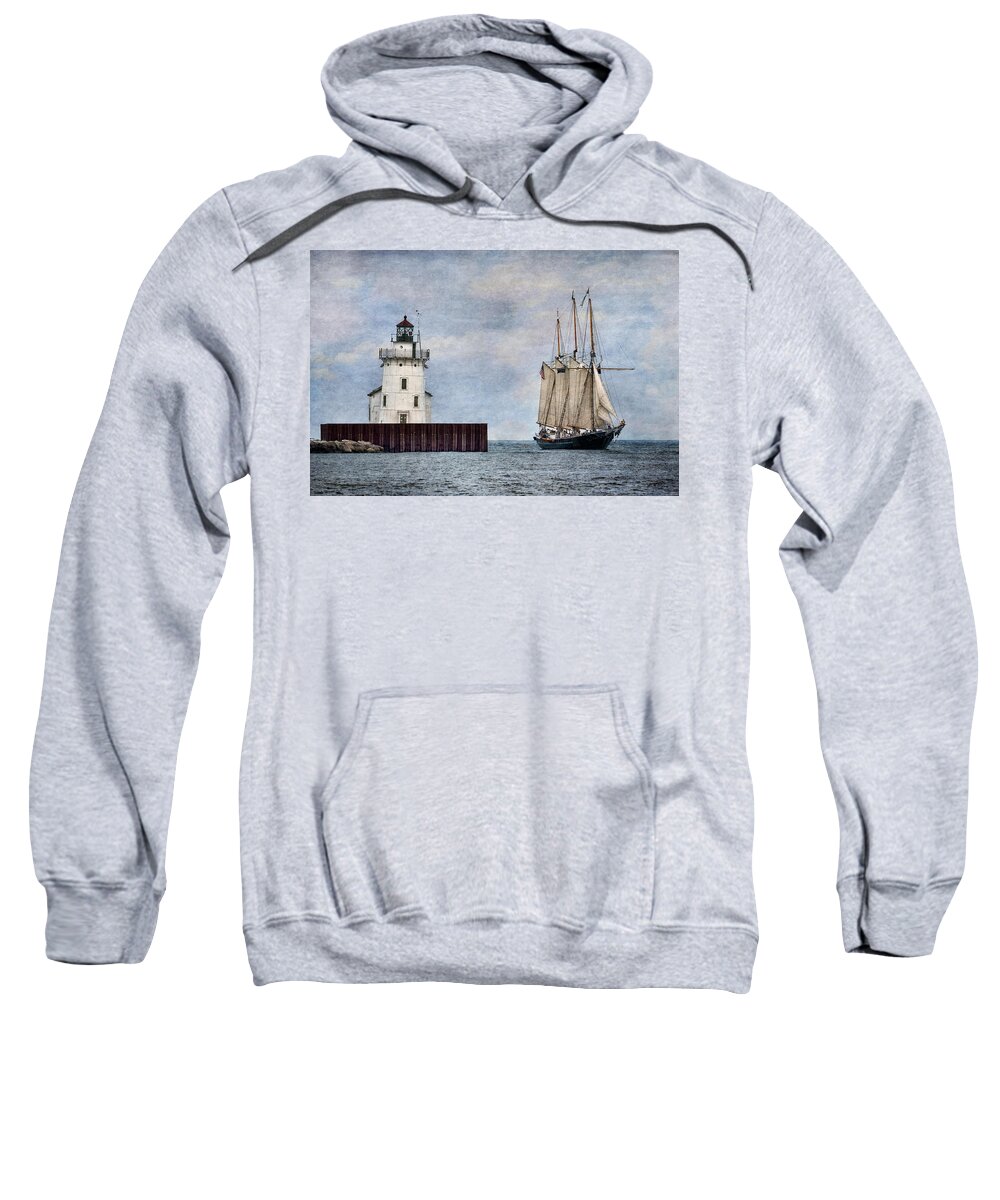 Boats Sweatshirt featuring the photograph Denis Sullivan by Dale Kincaid