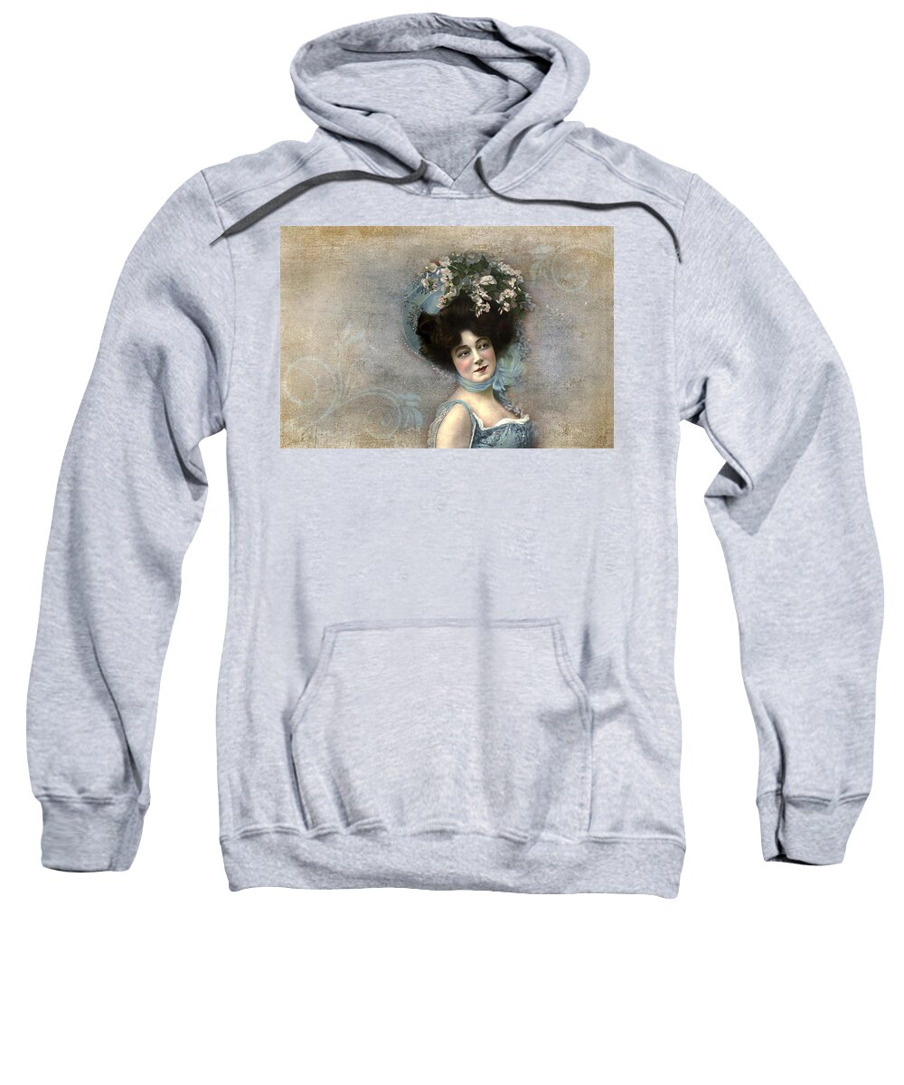 Actress Sweatshirt featuring the photograph Early 1900s Actress by Peggy Collins