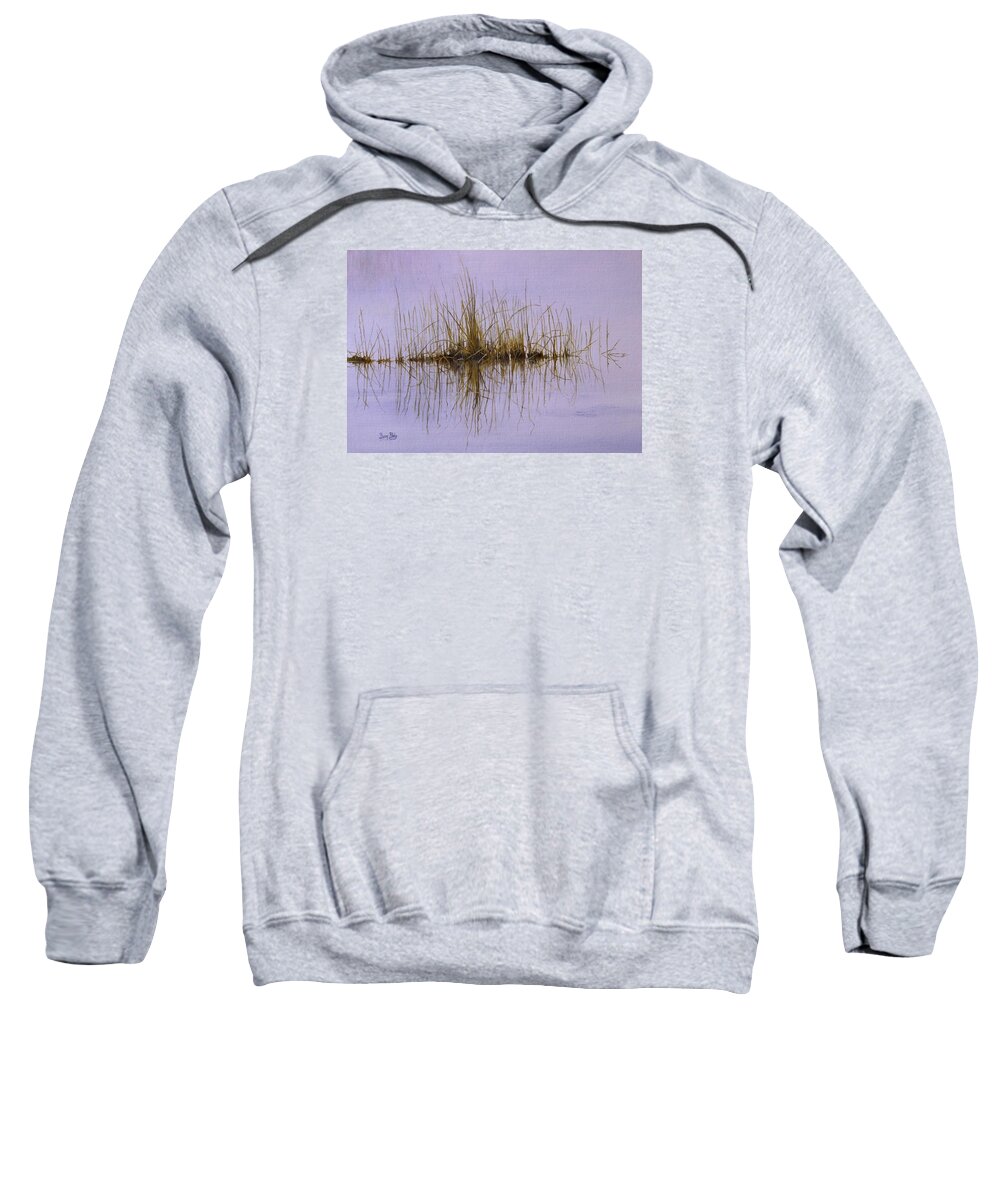 Water Sweatshirt featuring the painting Early Risers by Barry BLAKE