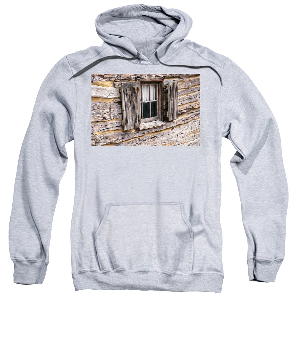 Wimberley Sweatshirt featuring the photograph Early Texan Cabin by Bob Phillips
