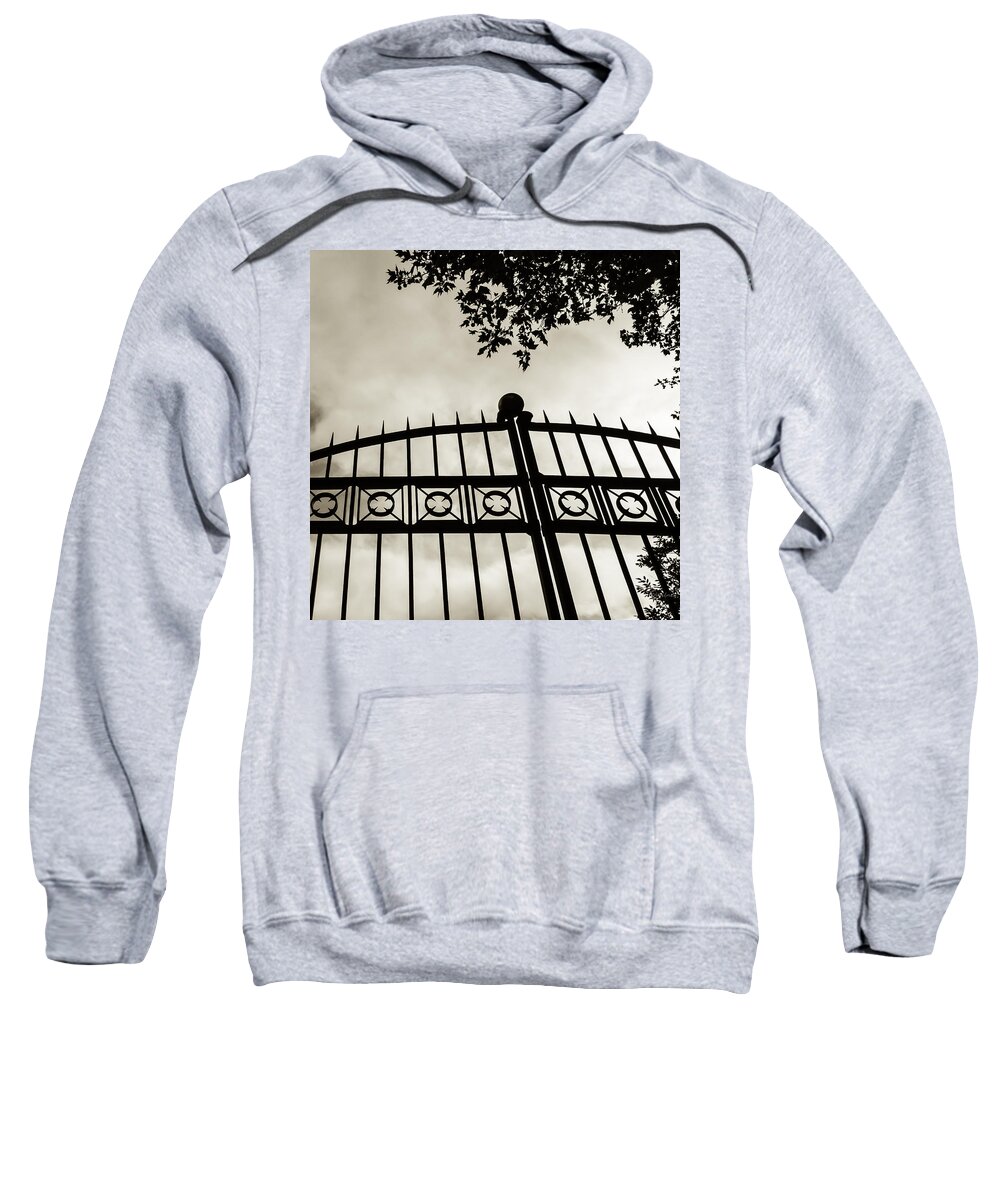 Abstracts Sweatshirt featuring the photograph Entrances to Exits - Gates by Steven Milner