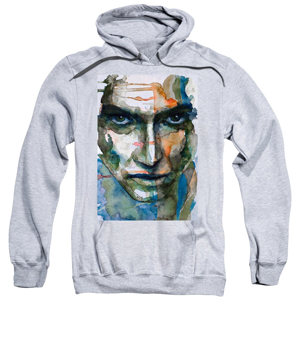 Actors Sweatshirt featuring the painting The mirror of the soul by Laur Iduc