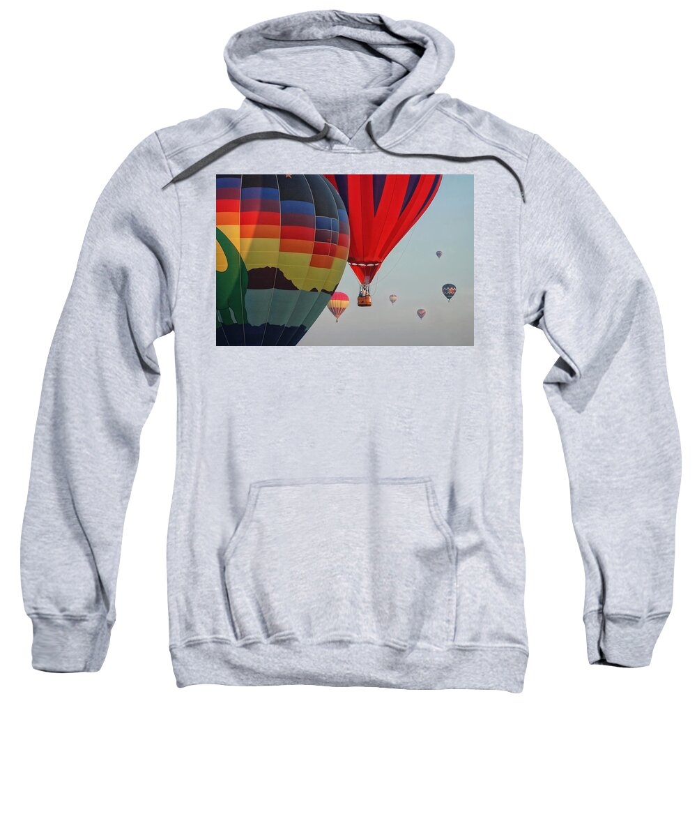 Balloon Sweatshirt featuring the photograph Festival Colors by Joe Ownbey