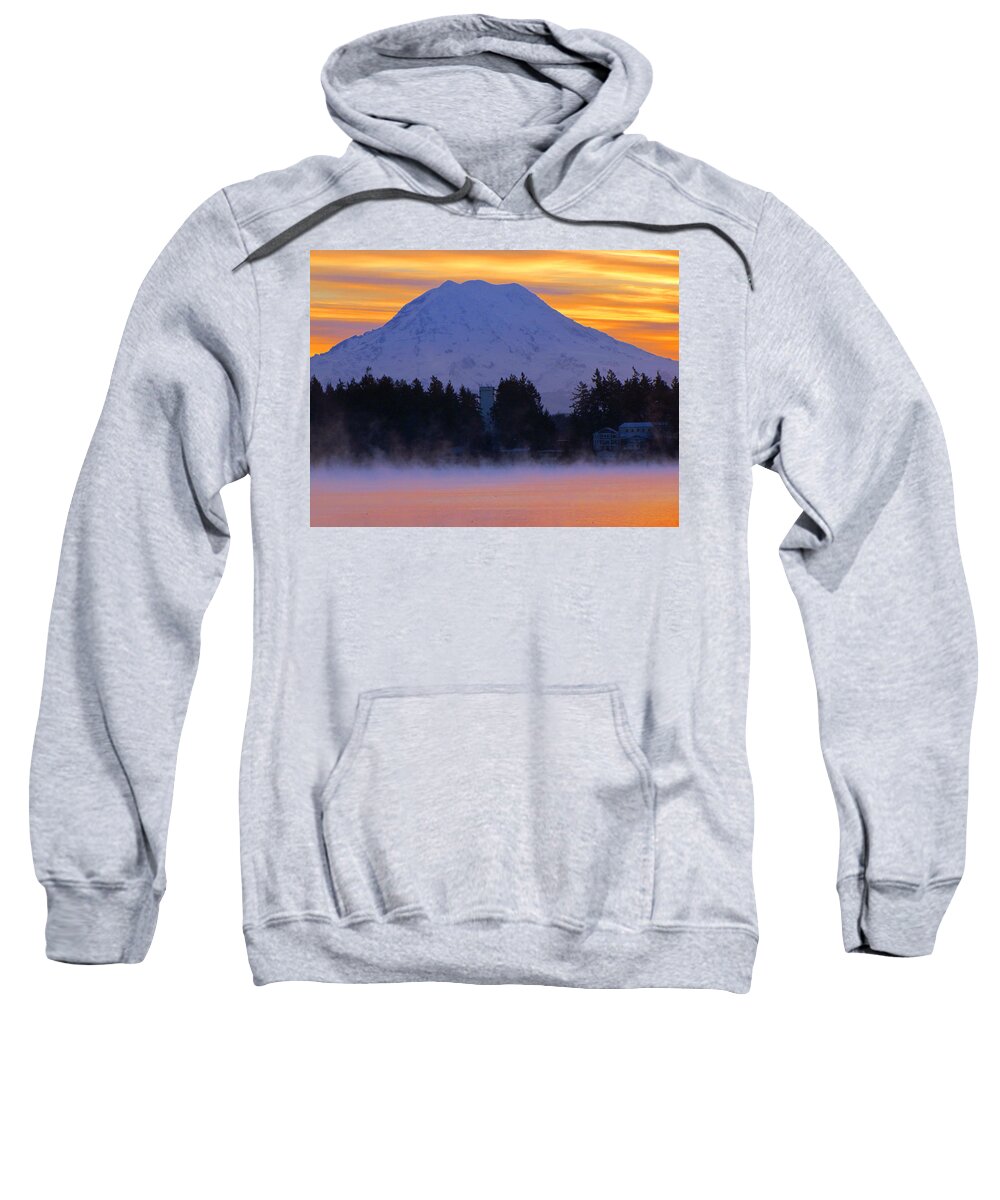 Dawn Sweatshirt featuring the photograph Fiery Dawn by Tikvah's Hope
