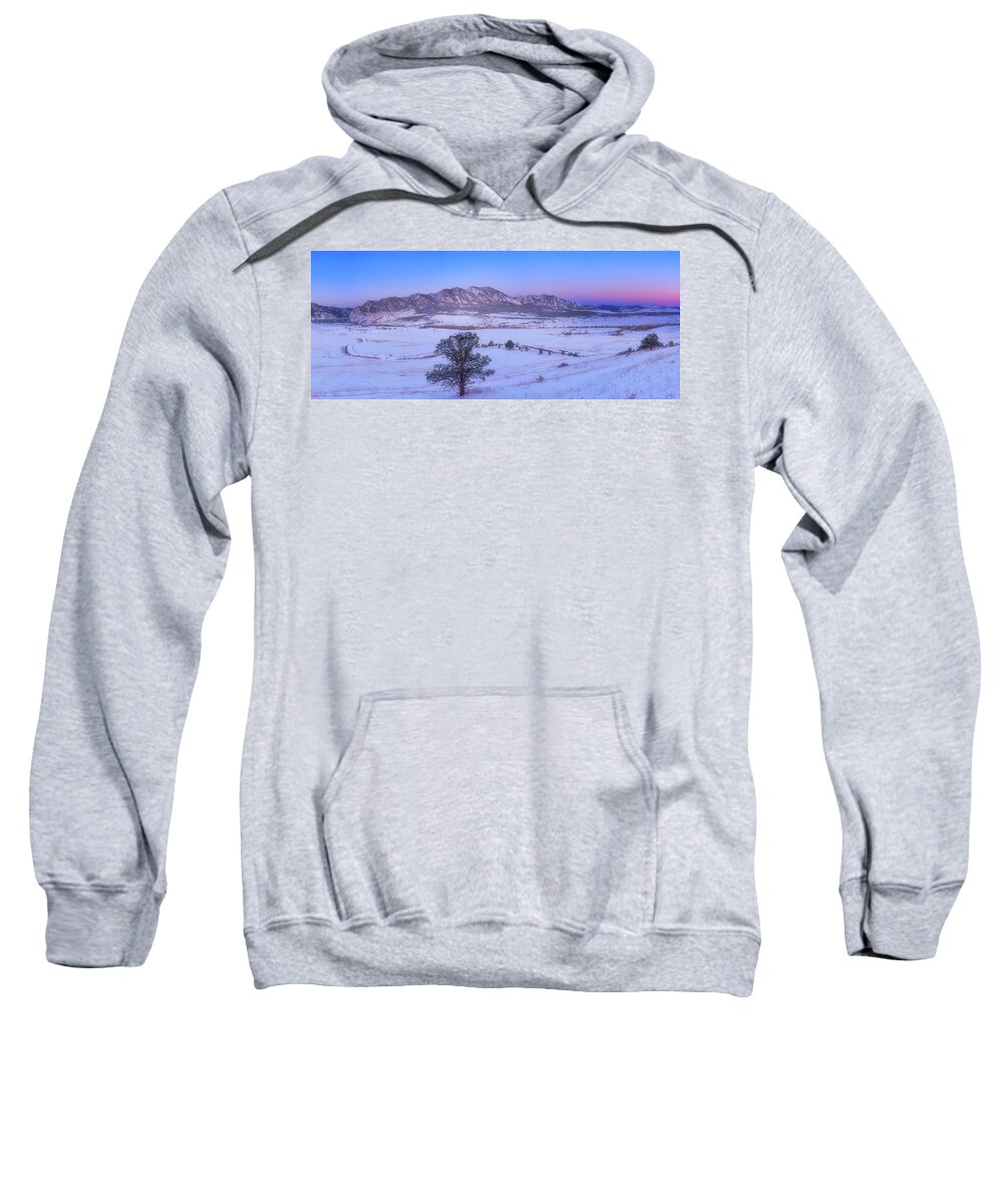 Sunrise Sweatshirt featuring the photograph Flatiron Sunrise by Darren White