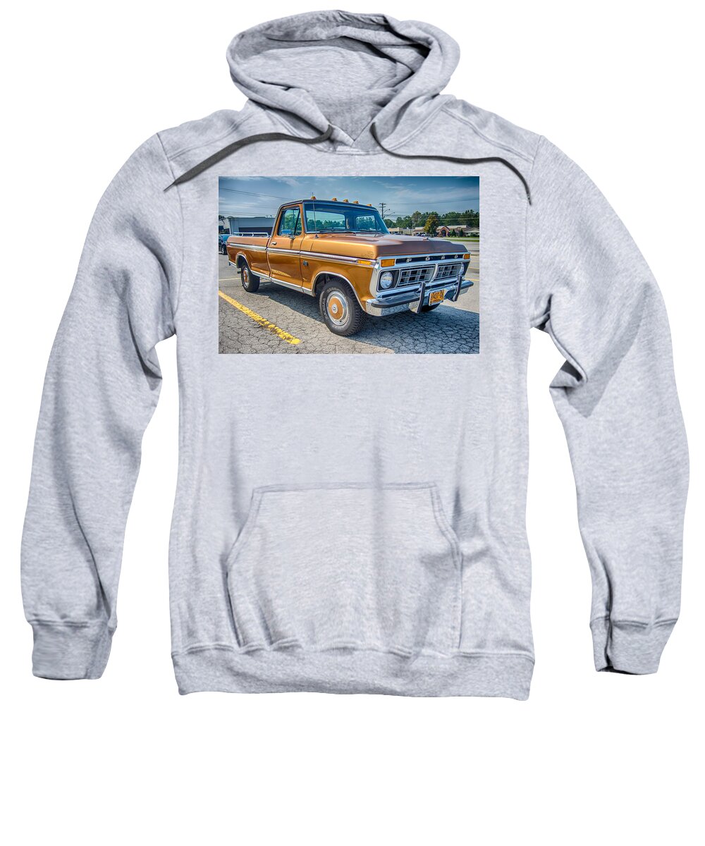 Ford Sweatshirt featuring the photograph Ford F-100 7P00531h by Guy Whiteley