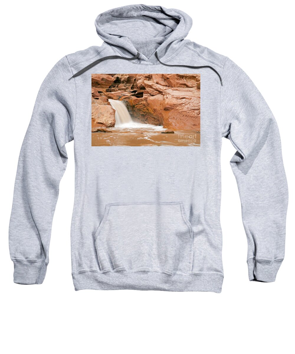 Autumn Sweatshirt featuring the photograph Fremont River Falls Capitol Reef National Park by Fred Stearns