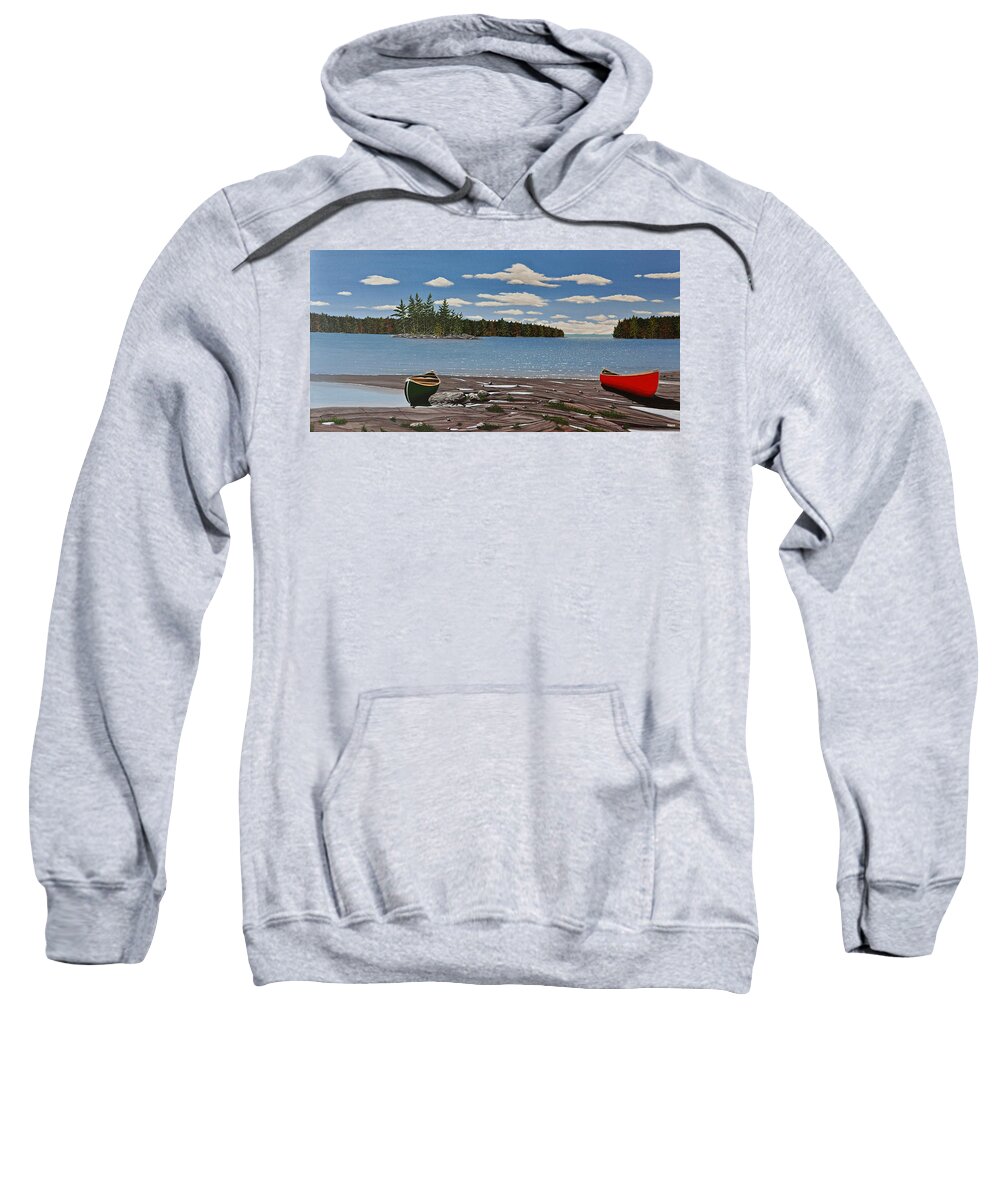 Landscapes Sweatshirt featuring the painting Glorious Day by Kenneth M Kirsch