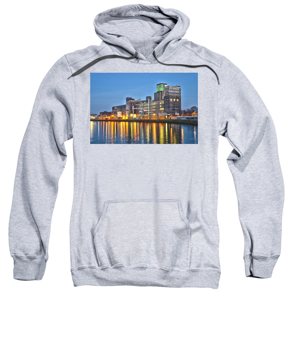 Holland Sweatshirt featuring the photograph Grain Silo Rotterdam by Frans Blok