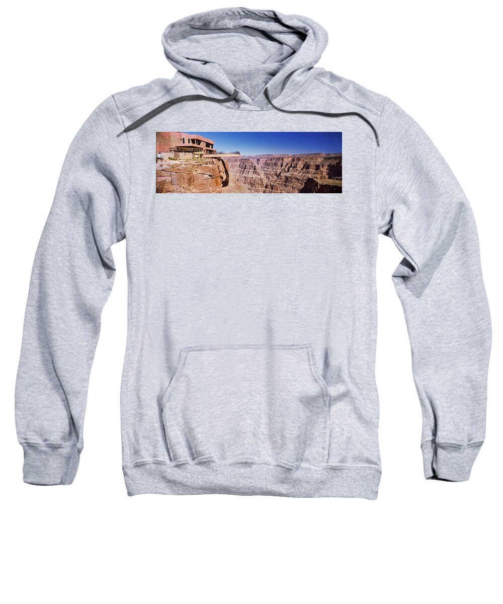 Photography Sweatshirt featuring the photograph Grand Canyon Skywalk, Eagle Point, West by Panoramic Images