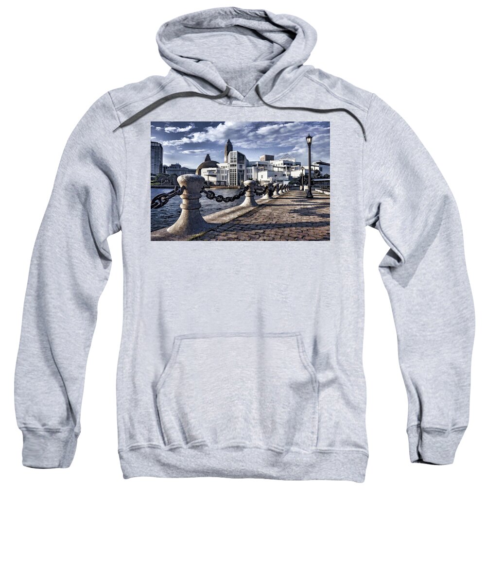 Great Lakes Science Center Sweatshirt featuring the photograph Great Lakes Science Center - Cleveland Ohio - 1 by Mark Madere