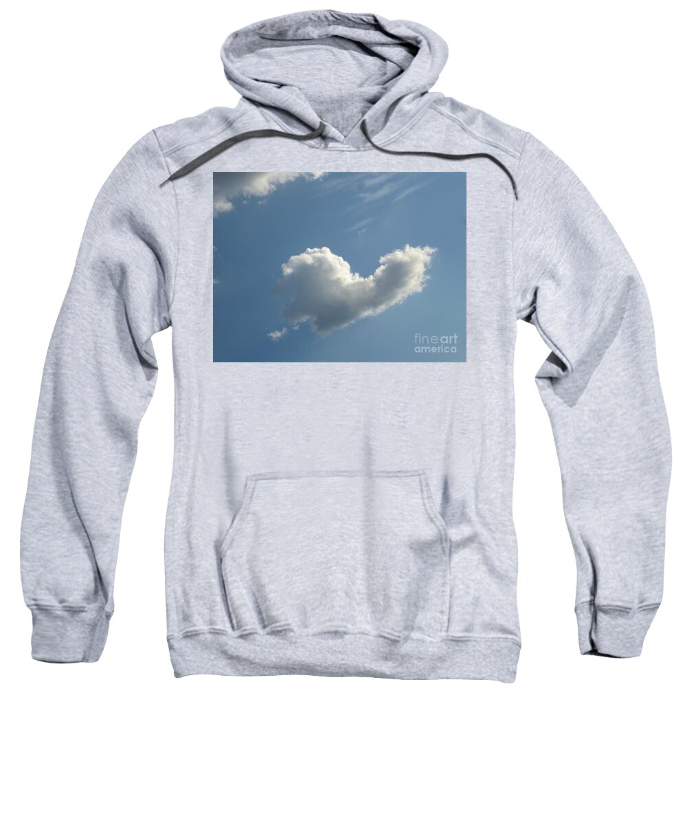 Heart Sweatshirt featuring the photograph Heart Cloud Sedona by Mars Besso
