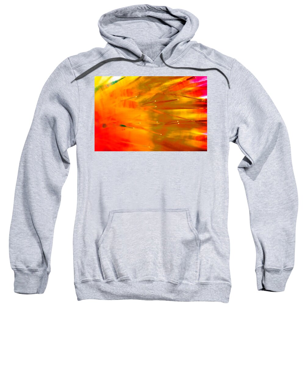 Abstract Sweatshirt featuring the photograph Heat Wave by Dazzle Zazz