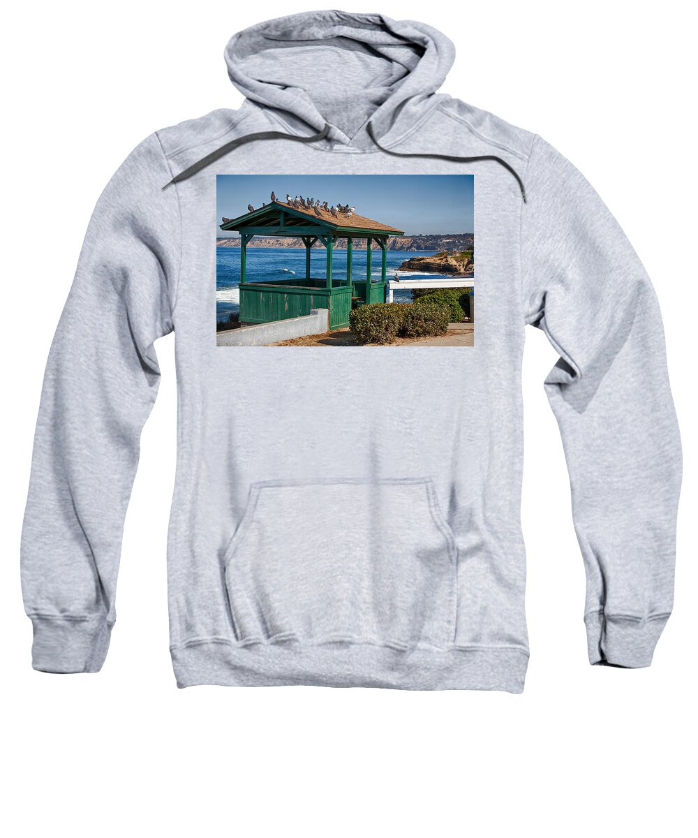 California Sweatshirt featuring the photograph Home by the Sea by Peter Tellone