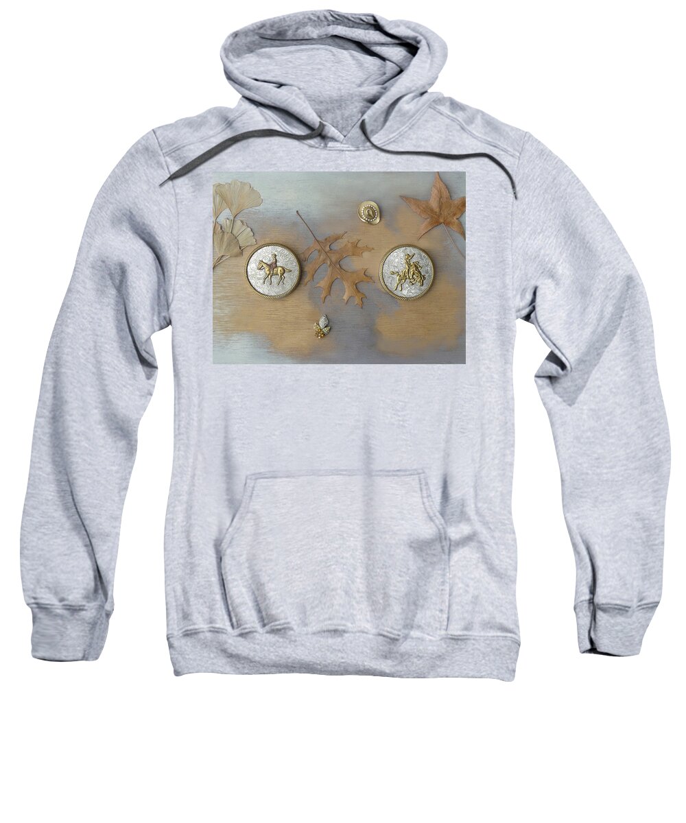 Horse Sweatshirt featuring the photograph Horse and Rider a by Mary Ann Leitch
