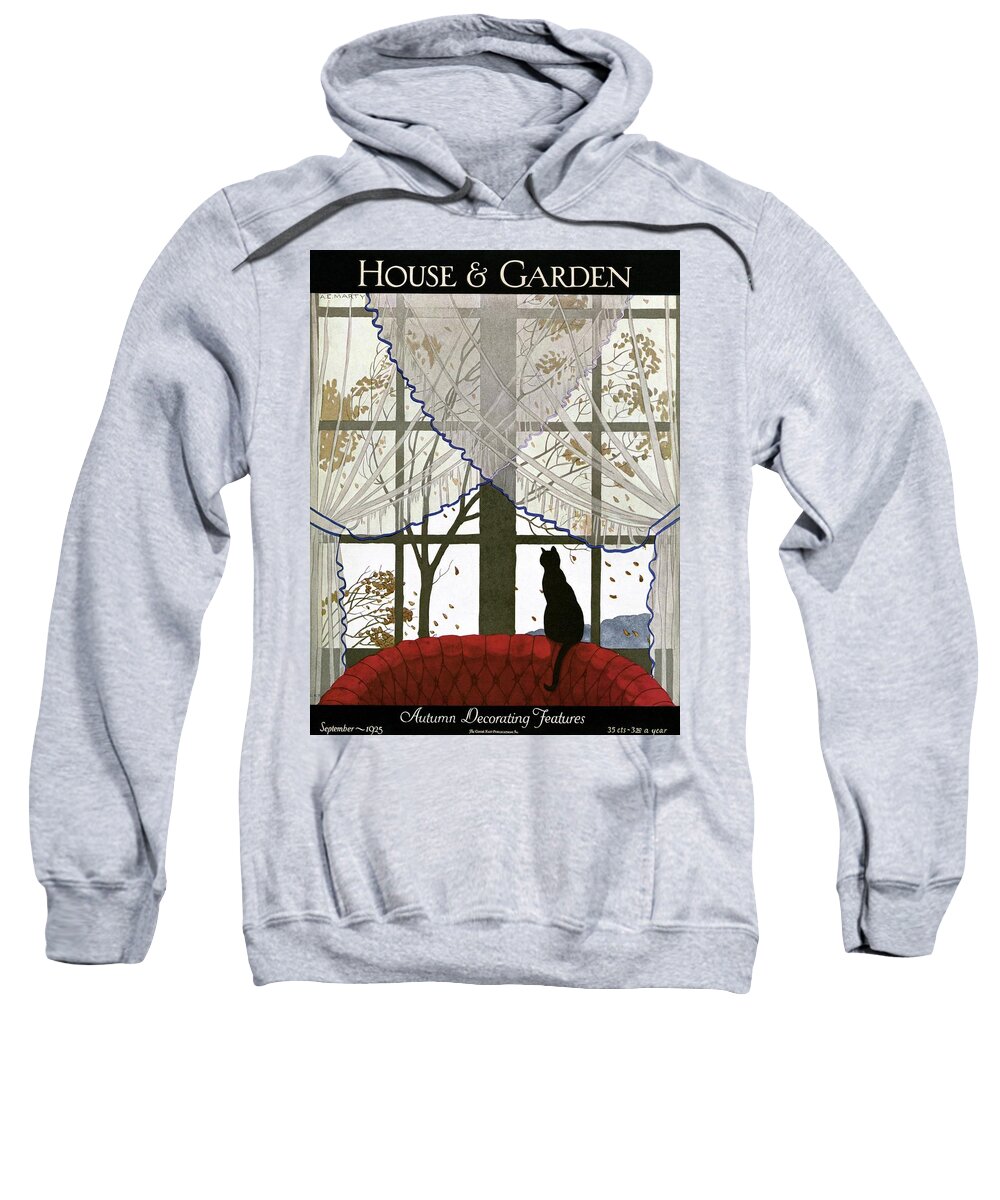 Illustration Sweatshirt featuring the photograph House And Garden Cover by Andre E. Marty