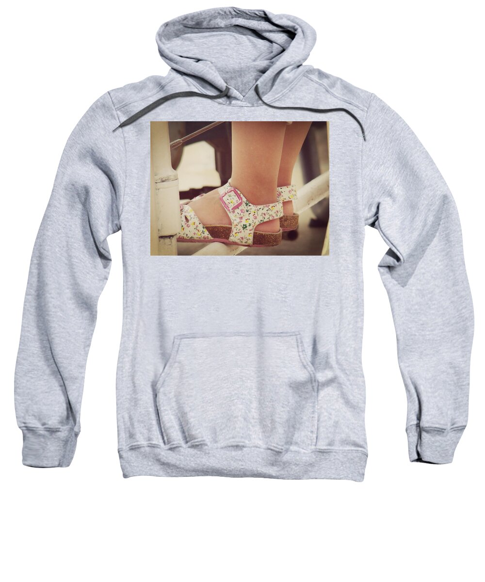 Little Girl Sweatshirt featuring the photograph I Wanna See the World by Zinvolle Art