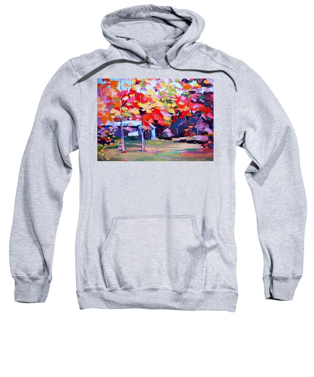 Caban De Sucre Sweatshirt featuring the painting If it is life by Kim PARDON