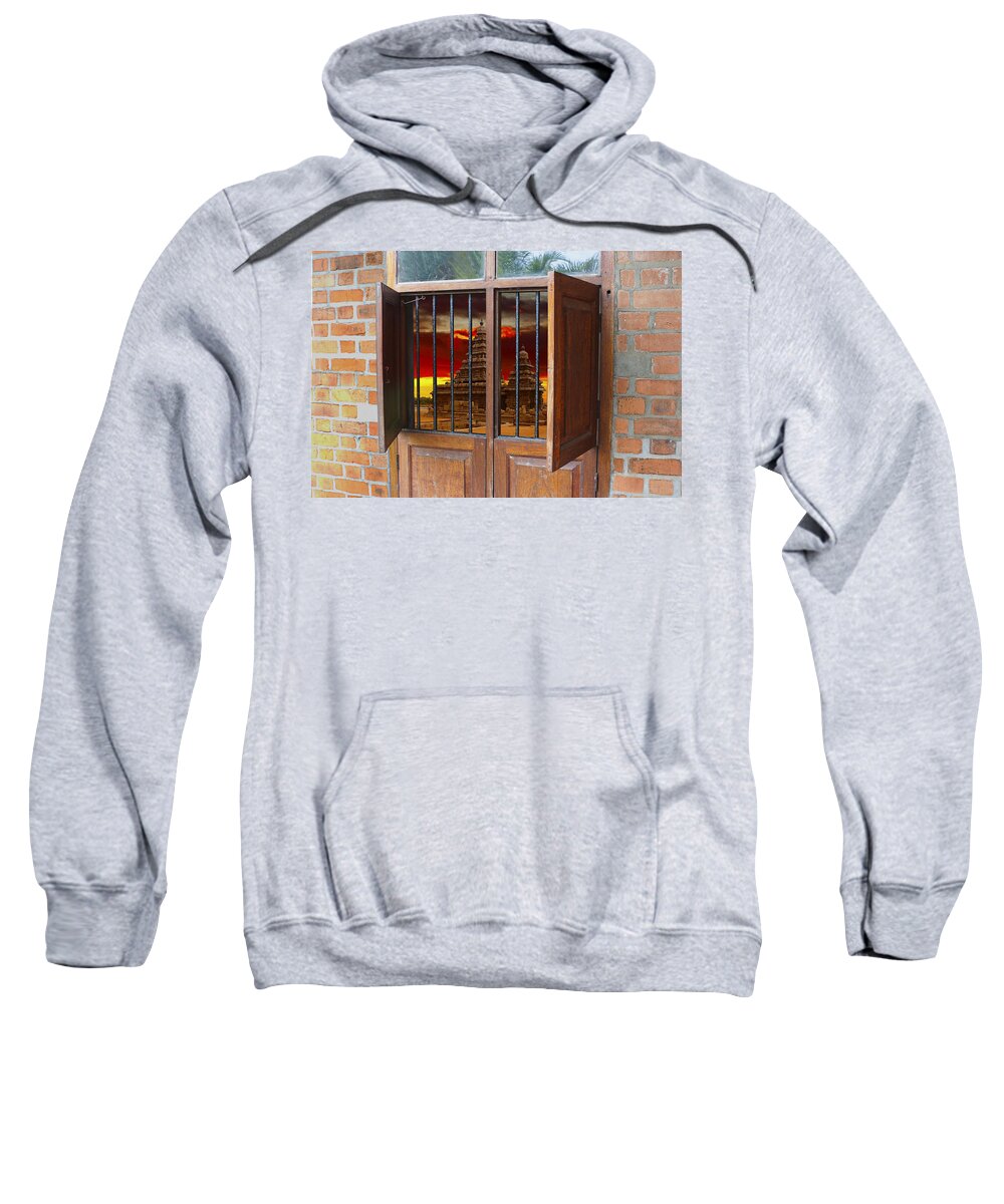 India Sweatshirt featuring the photograph Indian Cabinet by Greg Wells