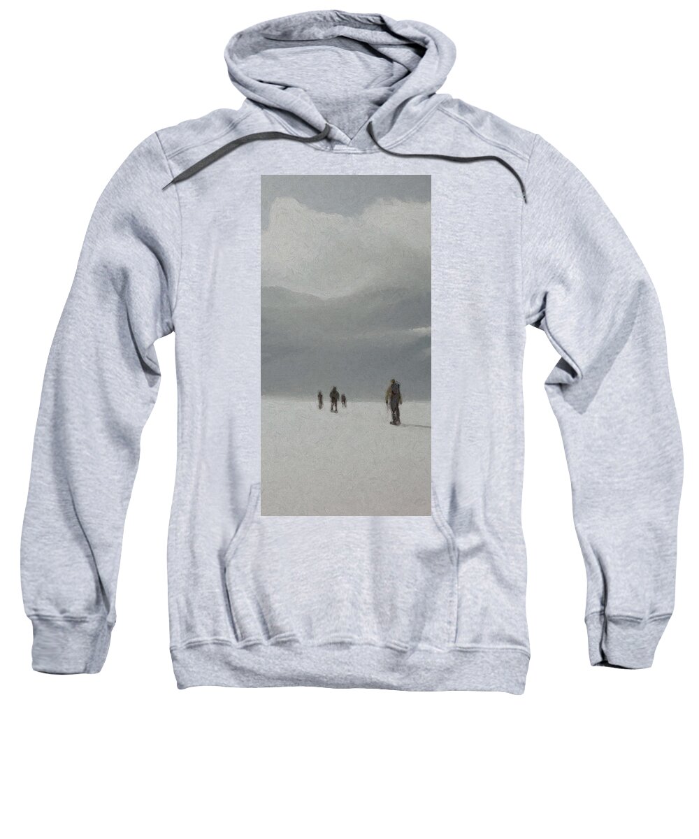 Digital Sweatshirt featuring the digital art Insurmountable by David Hansen