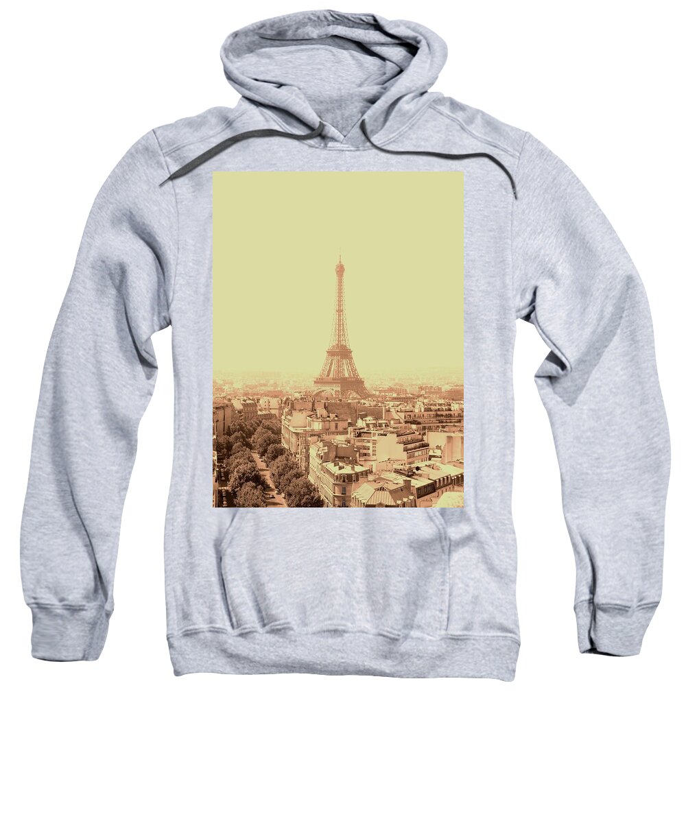 La Tour D'eiffel Sweatshirt featuring the photograph La Tour d Eiffel The Eiffel Tower by Cleaster Cotton