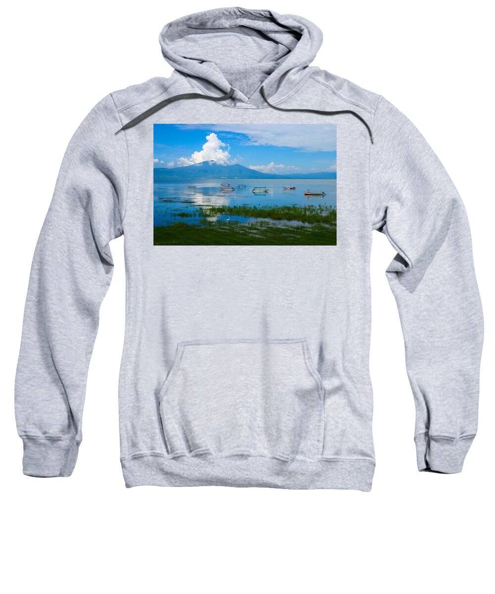Lakes Sweatshirt featuring the photograph Lake Chapala by Robert McKinstry