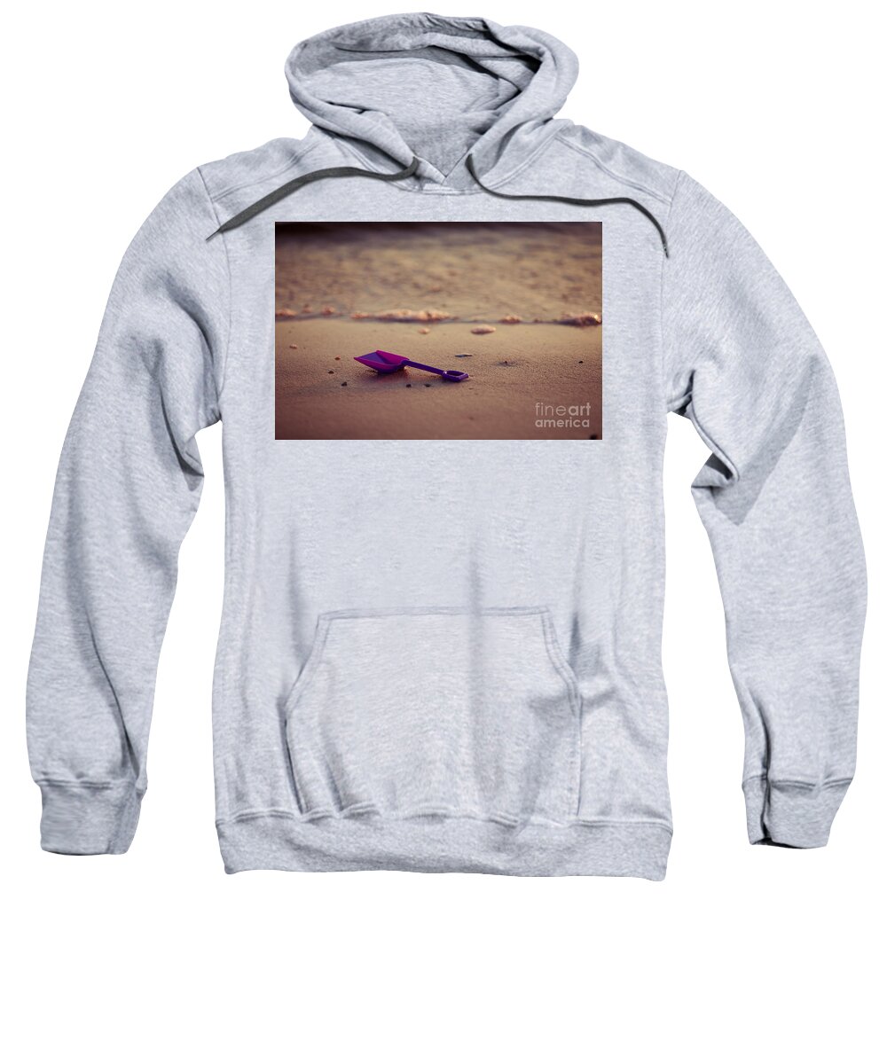 Beach Sweatshirt featuring the photograph Left Behind by Joan McCool