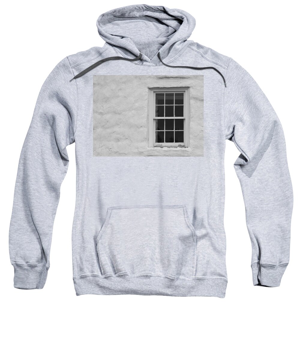 Lighthouse Sweatshirt featuring the photograph Lighthouse Portal BW by Jean Macaluso