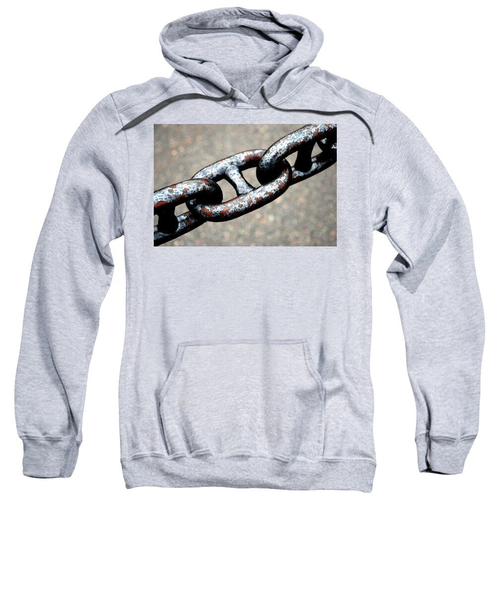 Chain Sweatshirt featuring the photograph Linked by Norma Brock