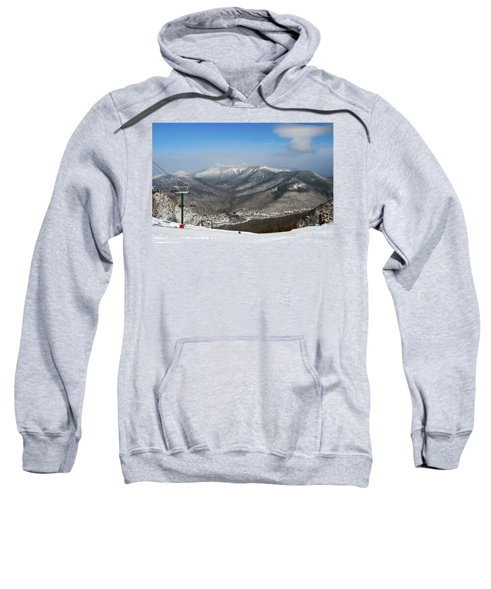 Loon Mountain Sweatshirt featuring the photograph Loon Mountain Ski Resort White Mountains Lincoln NH by Glenn Gordon