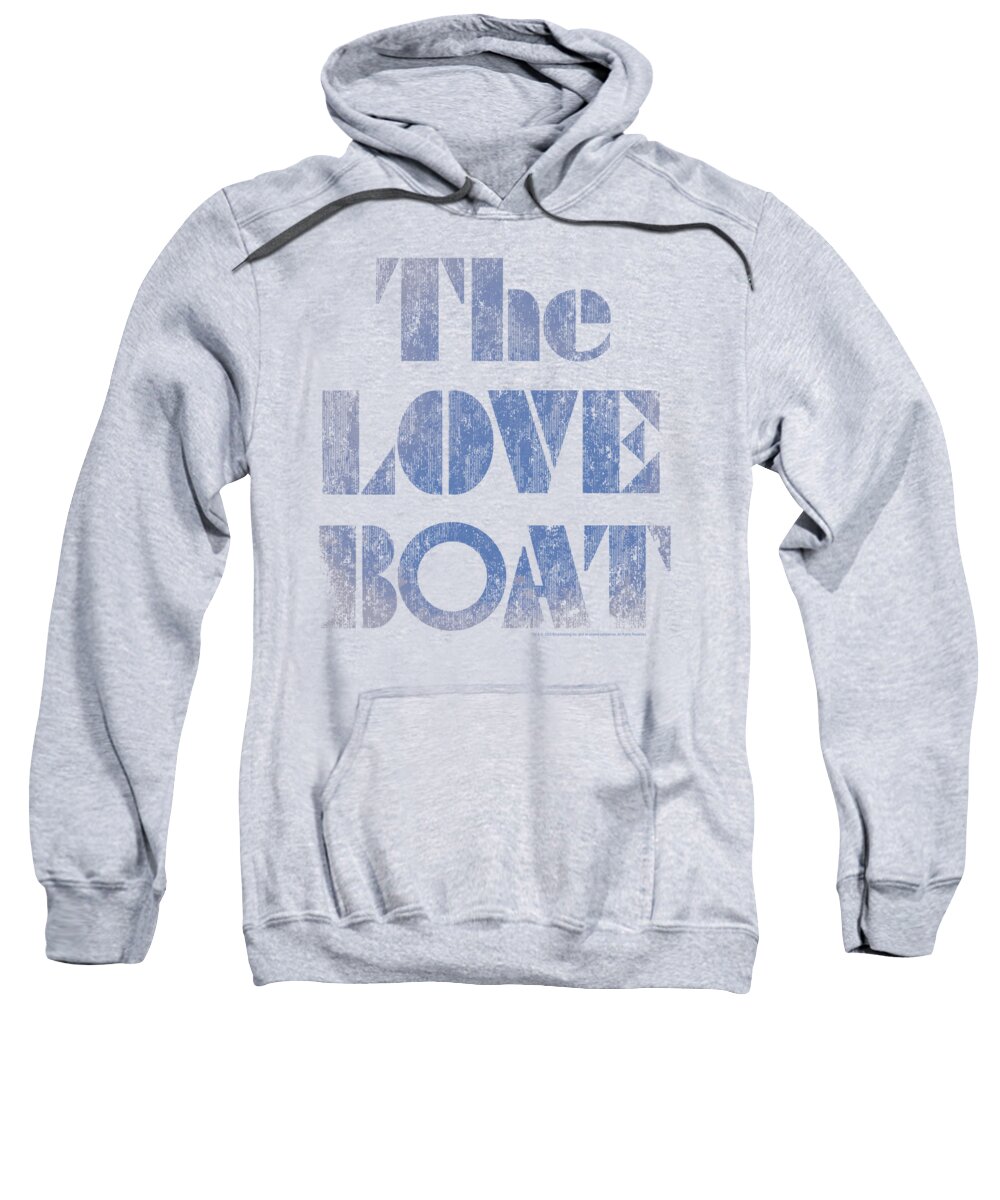 The Love Boat Sweatshirt featuring the digital art Love Boat - Distressed by Brand A