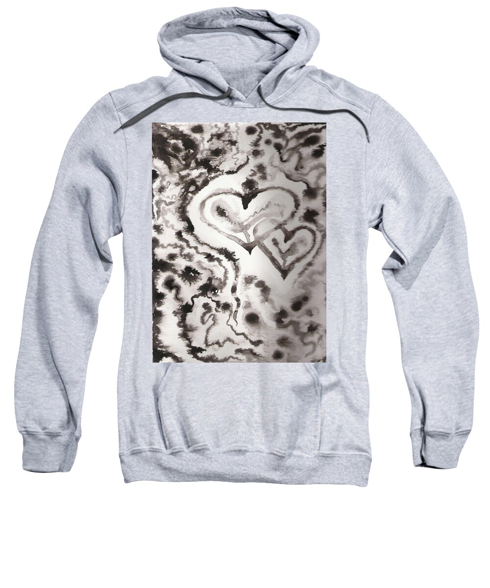 Love Sweatshirt featuring the painting Love Me by Pamela Henry