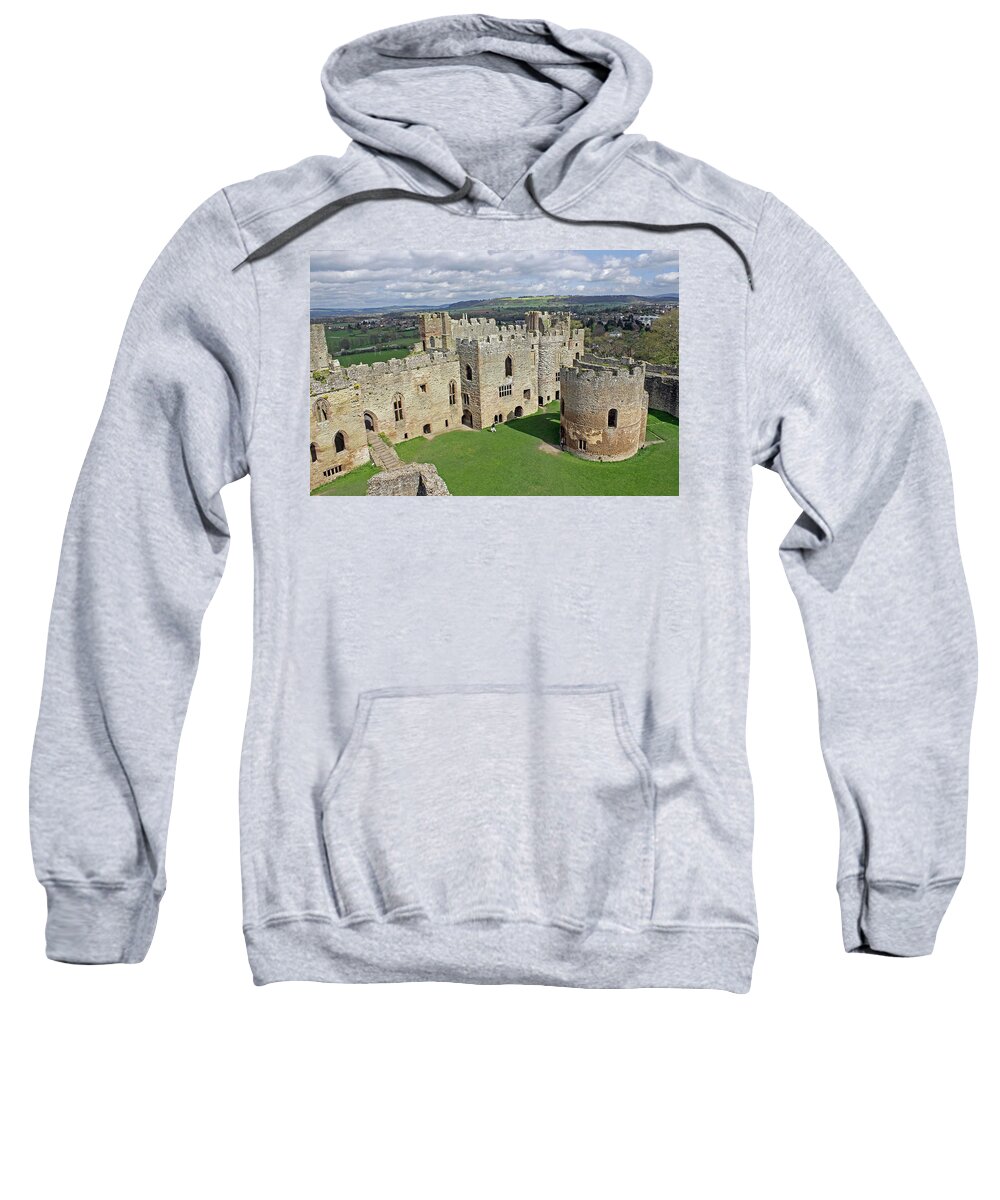 Ludlow Sweatshirt featuring the photograph Ludlow Castle Chapel and Great Hall by Tony Murtagh