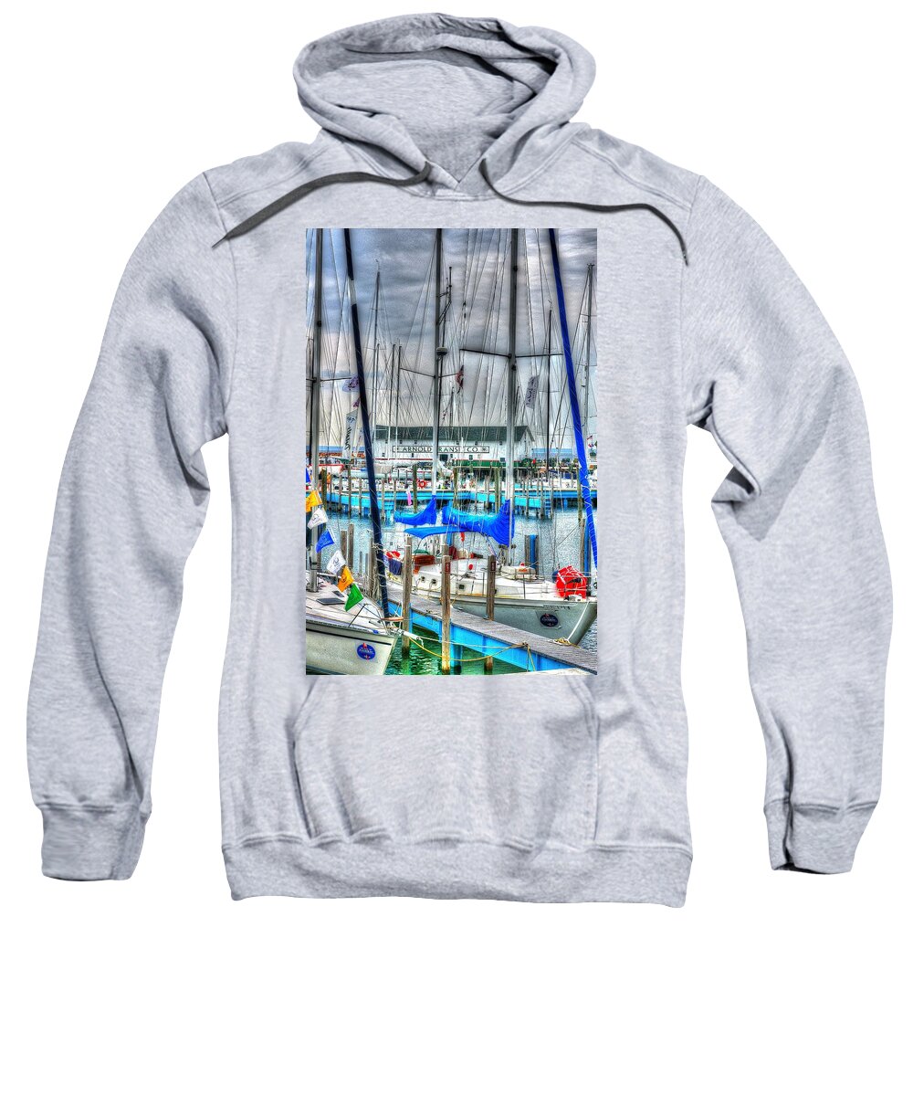 Harbor Sweatshirt featuring the photograph Mackinac Island Harbor by Randy Pollard